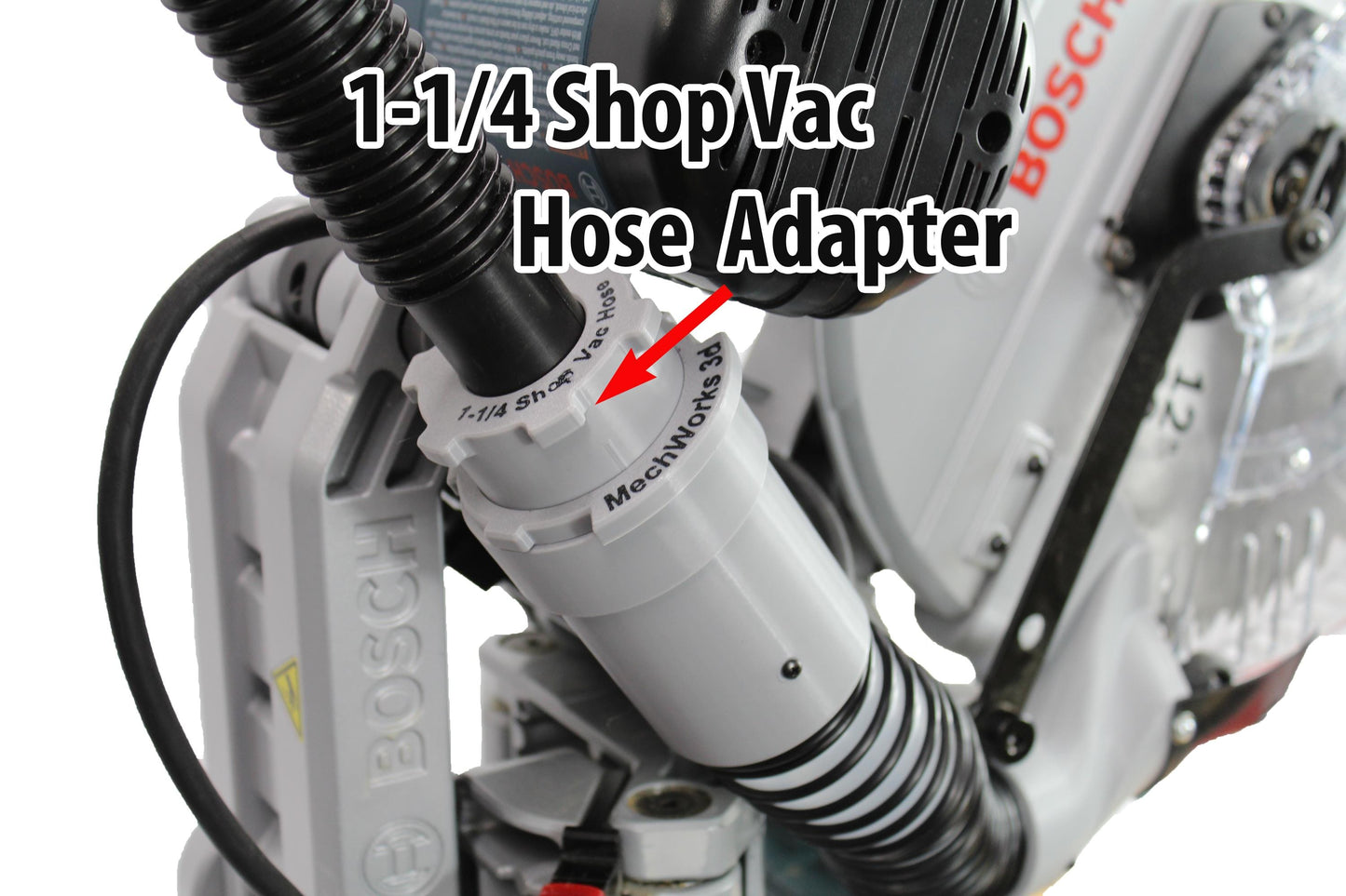 1-1/4 Shop Vac Hose Adapter for ALL MechWorks3d Dust Chutes MechWorks3D
