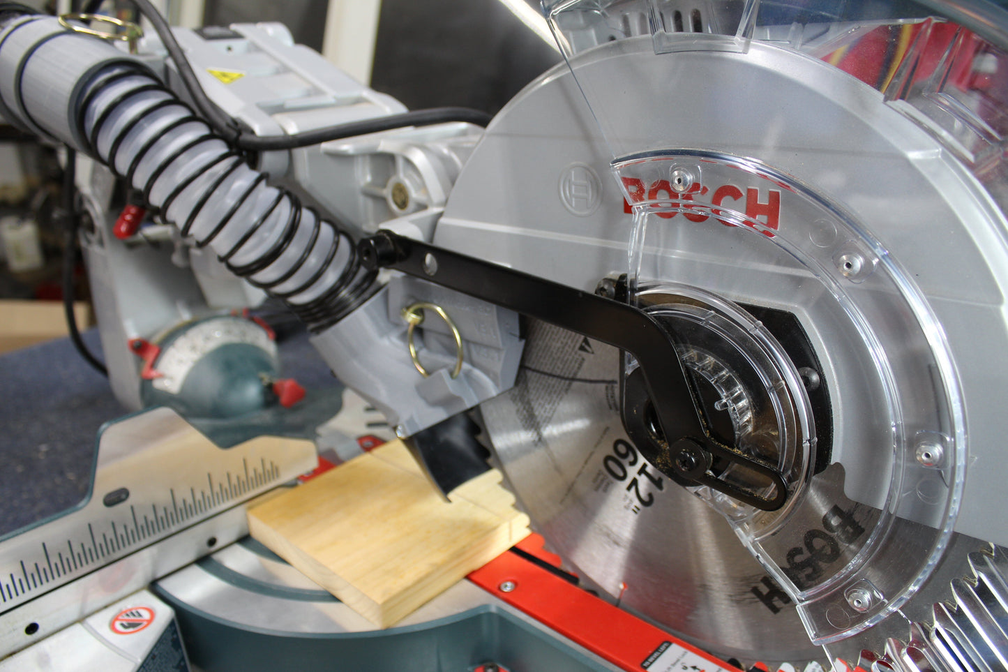 Bosch Miter GCM12SD Dust Chute, Heaviest on the market, Thick Walls, Simple Pin Pull Removal, 3 Main ADAPTERS Included MechWorks3D 