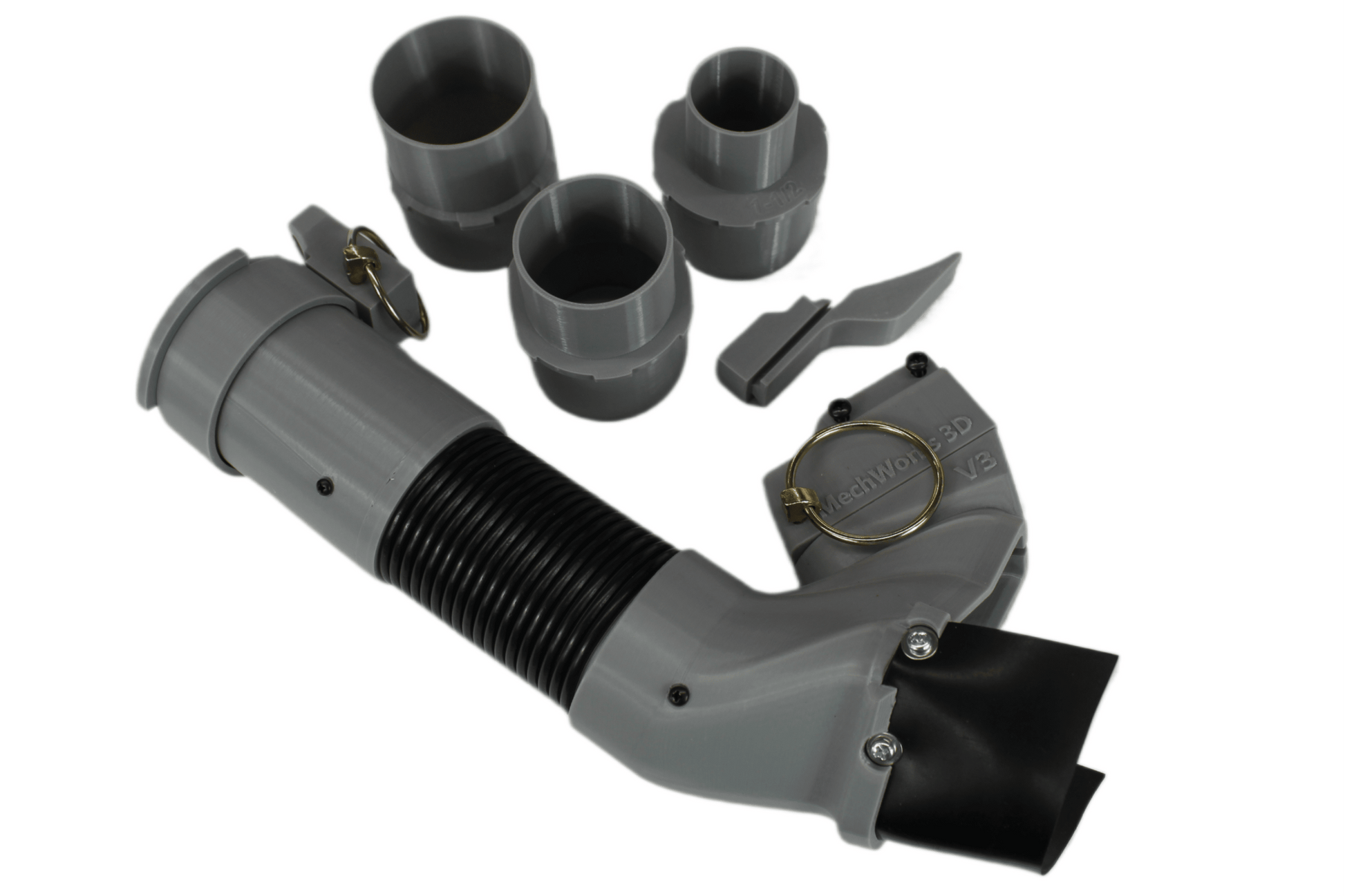 Bosch Miter GCM12SD Dust Chute, Heaviest on the market, Thick Walls, Simple Pin Pull Removal, 3 Main ADAPTERS Included MechWorks3D 